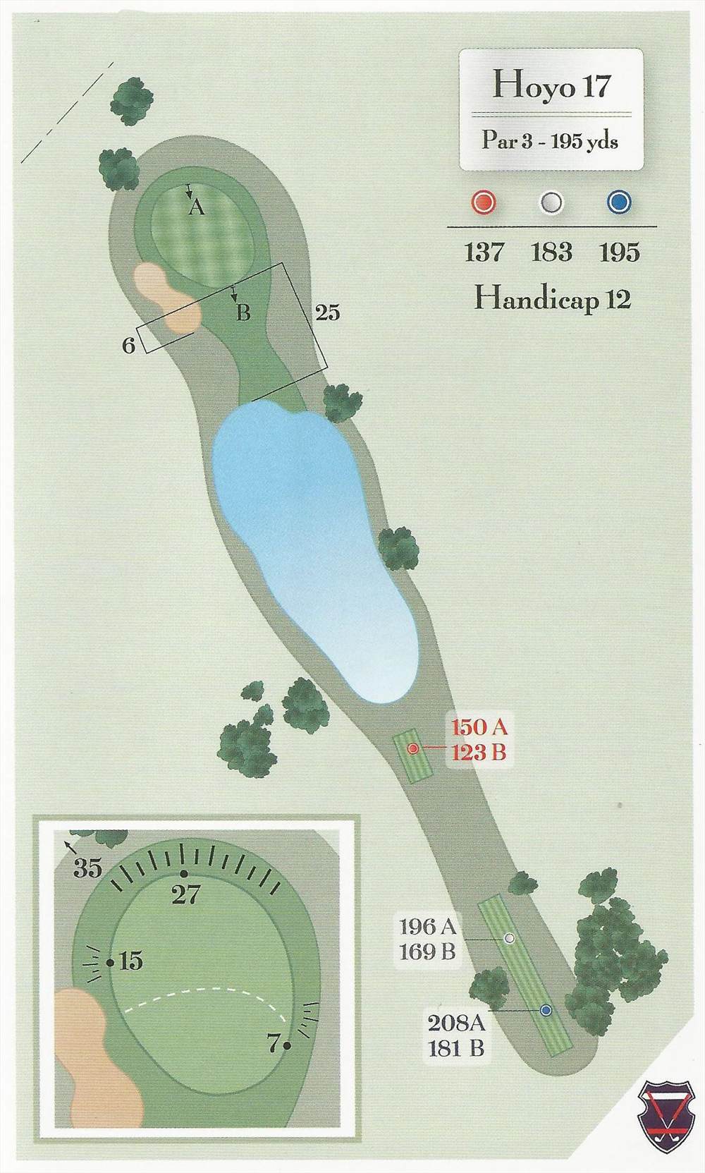 Diagram of hole 17