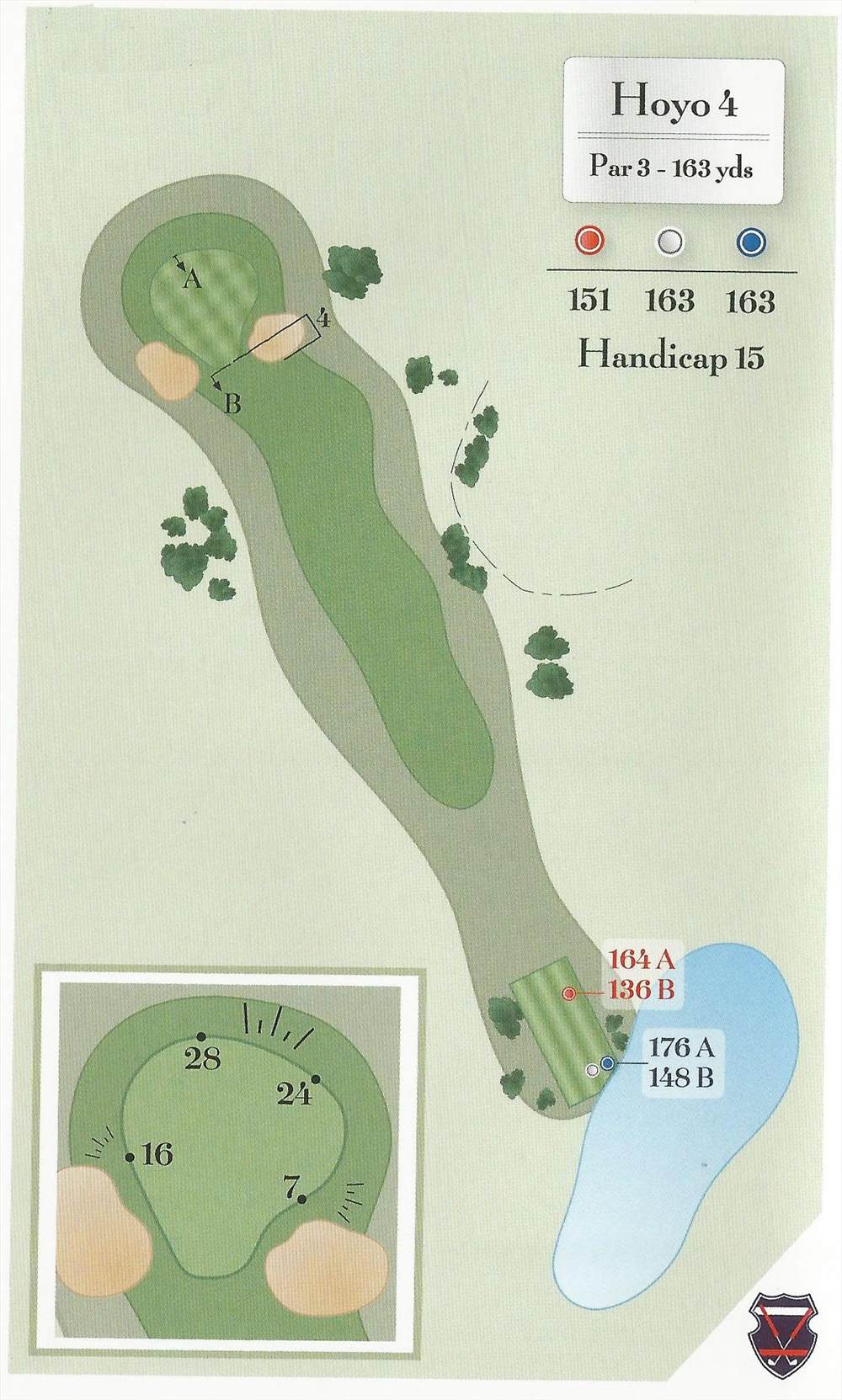 Diagram of hole 4