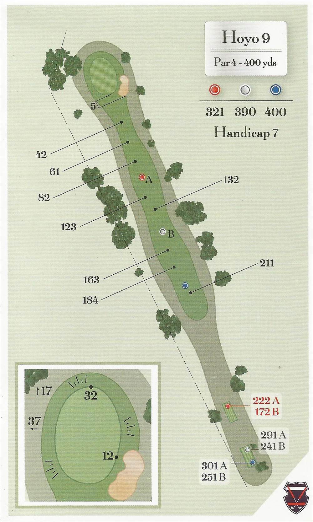 Diagram of hole 9