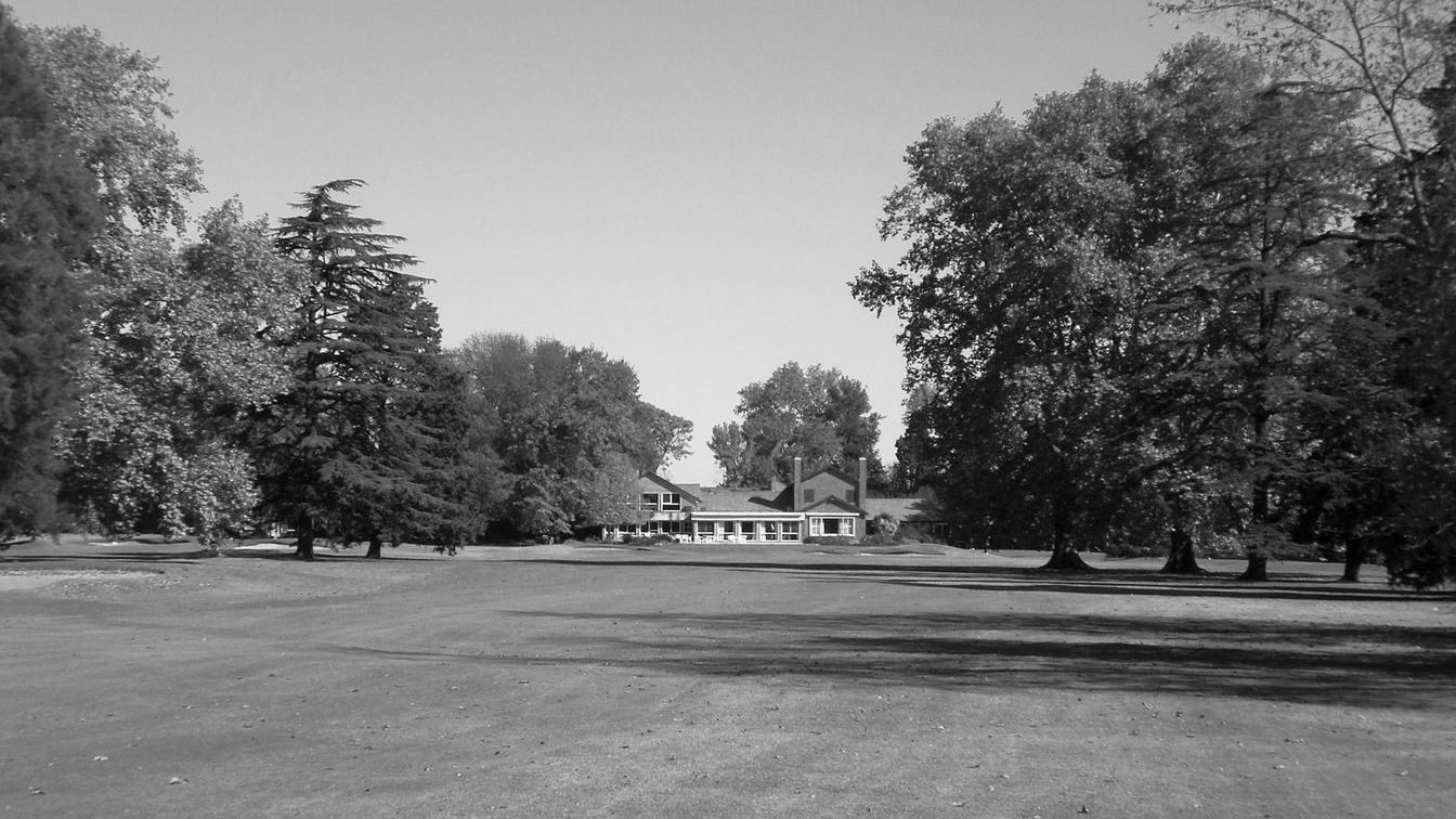 The clubhouse at Del Viso seen across the fairway